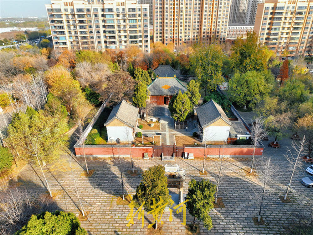 济南兴福寺公园呈现多彩冬景，绚烂如画