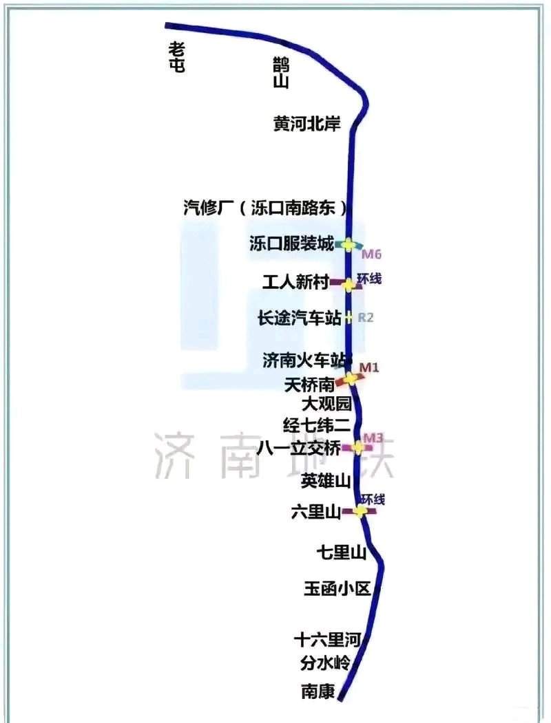 济南最新地铁线路图，9条全部整理齐了！