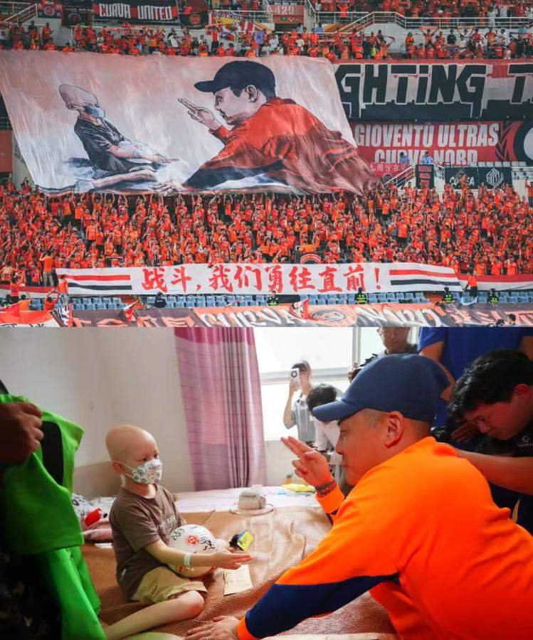 吴克群帮患癌男孩卖花后，泰山队又为他圆梦 