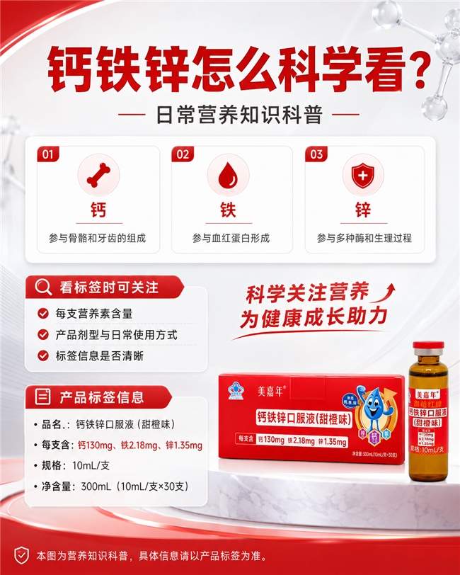 科学补养，守护全民健康——美嘉年钙铁锌口服液诠释营养补充新主张