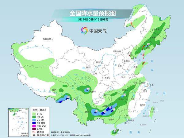 南方降雨发展部分地区有暴雨 北方气温先降后升高温将再现
