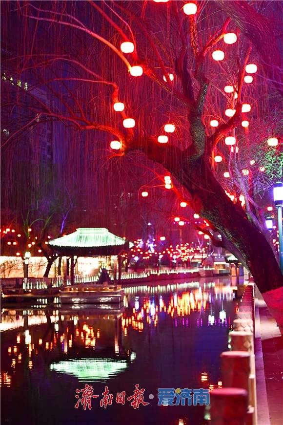 “三景融河·光映泉城”,济南市第45届天下第一泉迎春花灯会蓄势待发