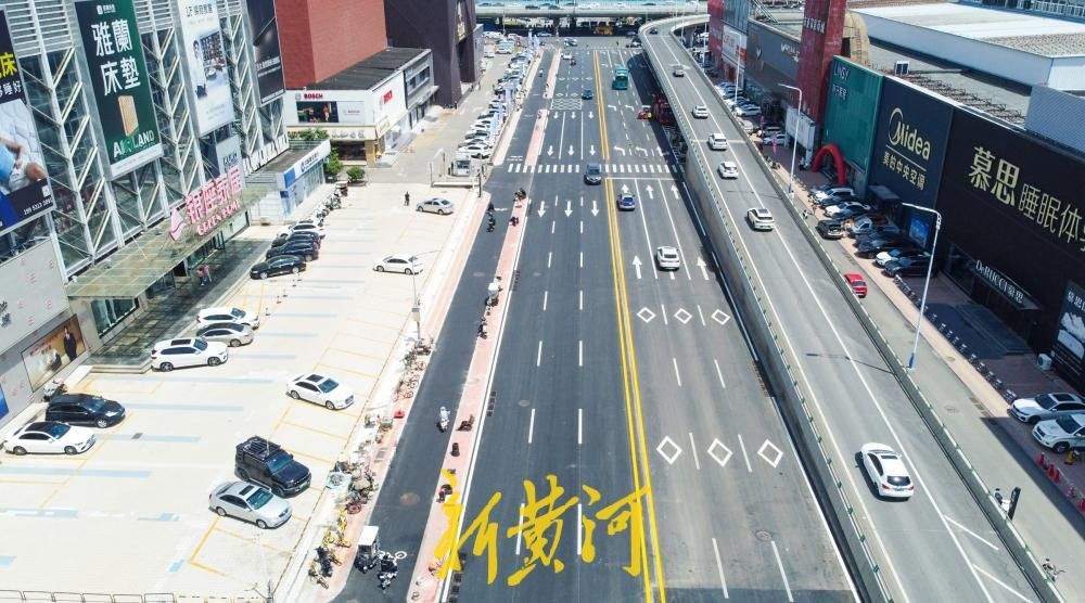 生产路提升改造初具规模，双向六车道使通行更顺畅