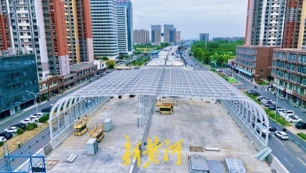 济南凤凰黄河大桥南延降噪拱廊初亮相