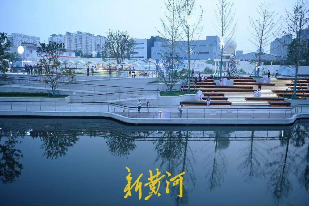 济南历城洪楼天地全福河滨水景观带正式开放