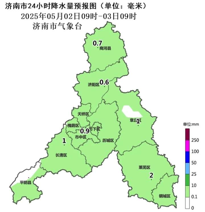 今日济南傍晚到夜间有雷阵雨，降水概率70%