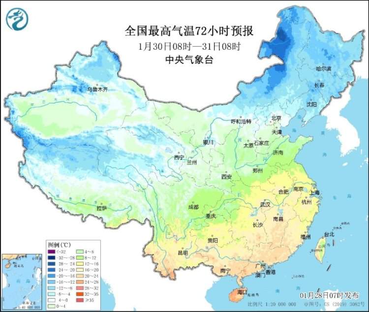 假期伊始全国大部地区天气晴好气温回升,东北仍有降雪