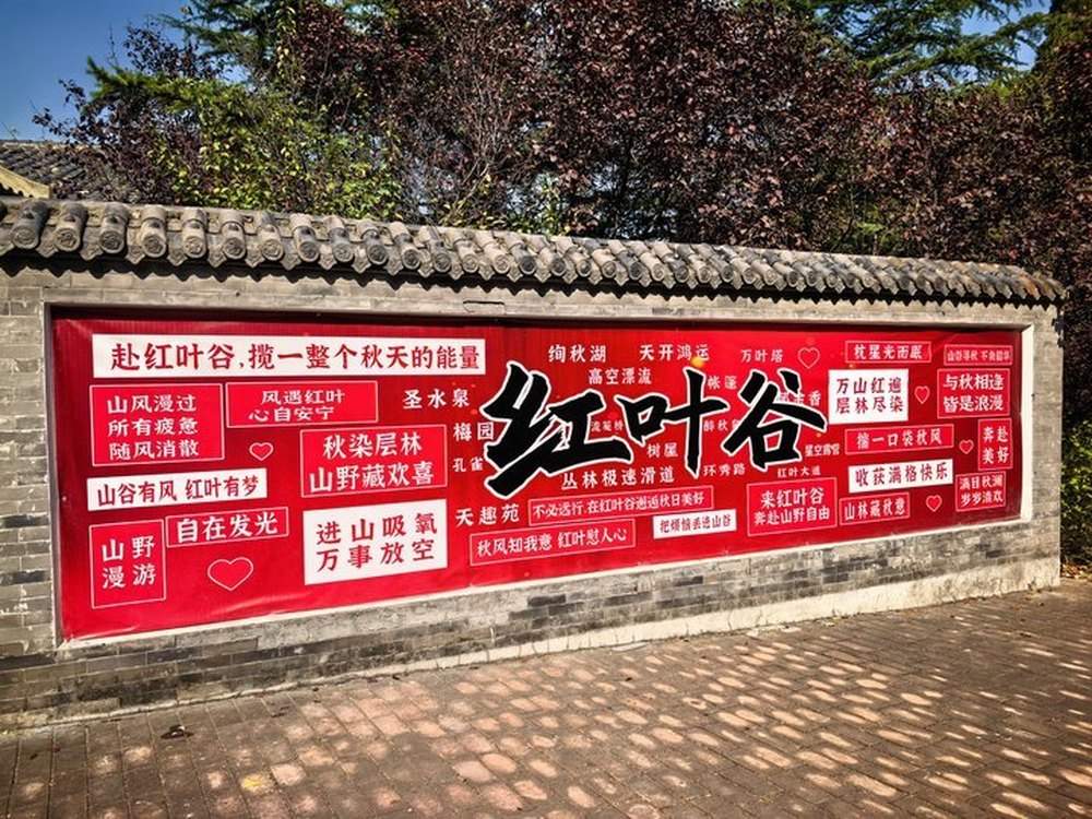 今年红叶提前“上妆”红叶谷进入“万山红遍”初赏阶段