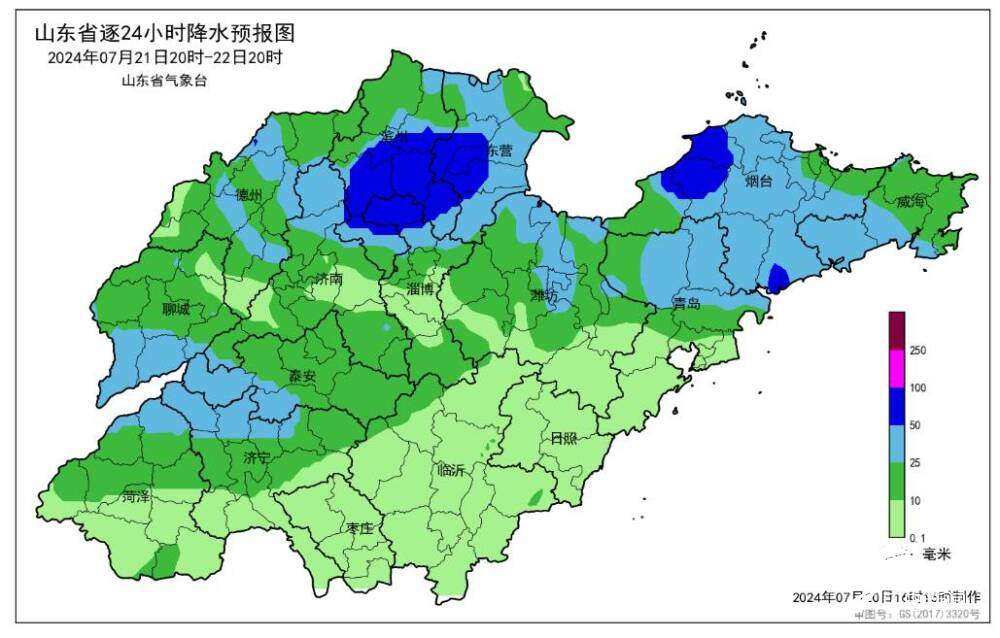 山东本轮降雨基本结束 21日夜间起再迎明显降雨