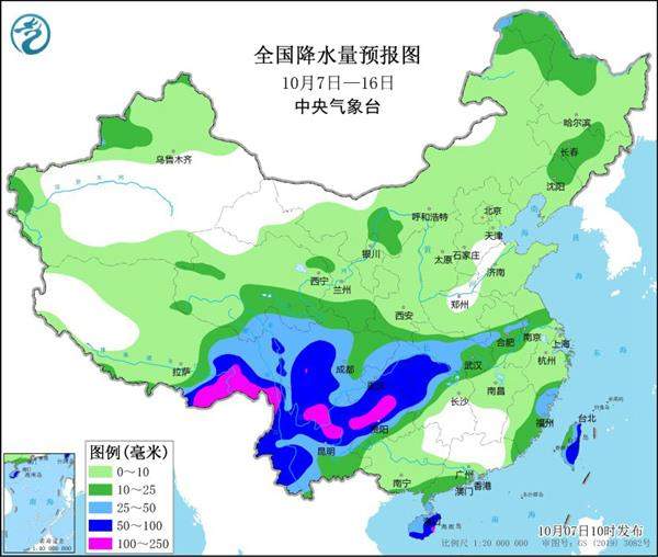 未来十天气温预报图一片暖橙色 雨水主要在这些地方