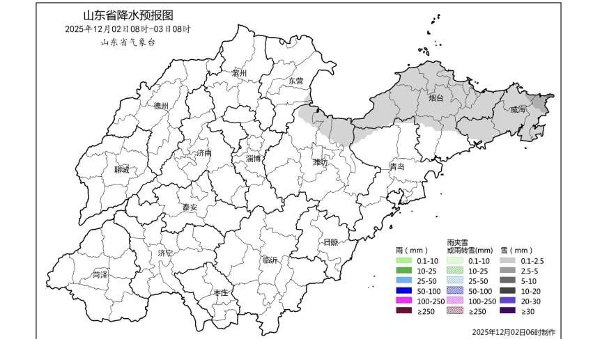 山东半岛北部多地迎今冬初雪!寒潮下,为何雪花偏爱烟威?
