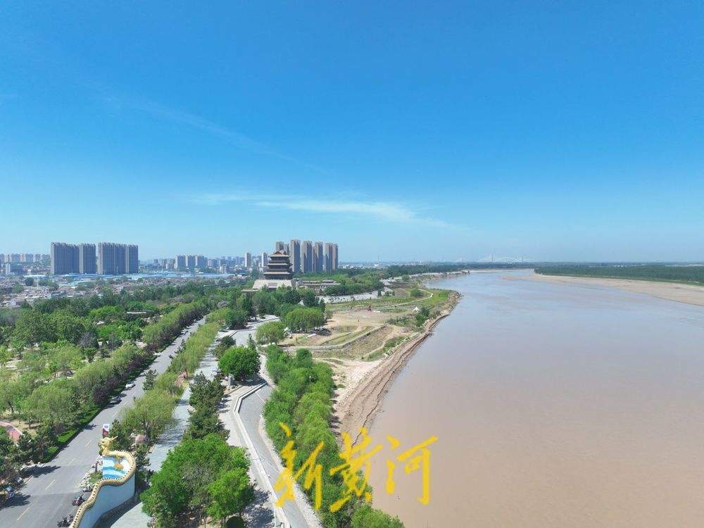 泉城回暖 黄河上空尽是“泉城蓝”