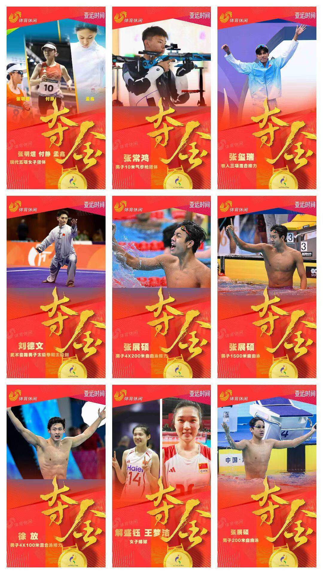 山东健儿金牌数创境外参赛亚运会历史新高!奖牌数居全国首位
