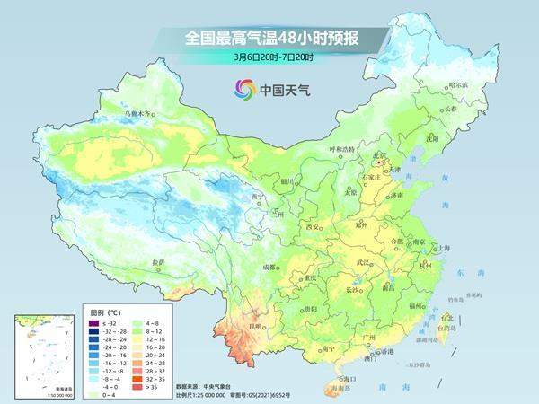 大部南方地区成功入春 北方多地将刷新今年来气温新高