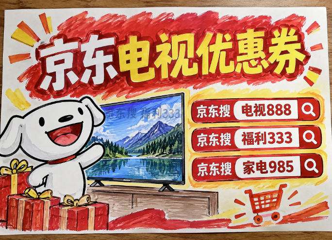 2026京东电视优惠券怎么用更便宜划算？京东搜【电视888】领取电视优惠，75 英寸、85 英寸大屏电视国补怎么算？