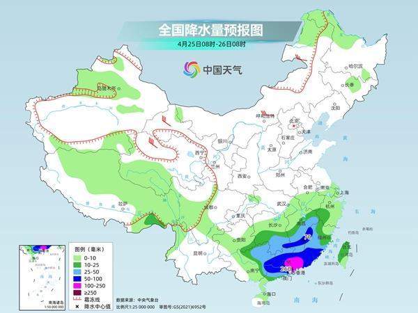 江南华南迎降雨最强时段 北方30℃以上区域将成片出现