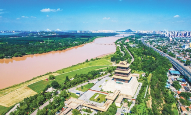 济南黄河美景如画,生态廊道尽显泉城魅力