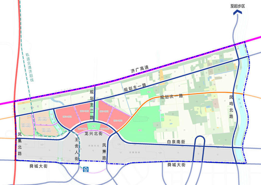 济南东站以北打造未来产业生态街区，王舍人片区03街区控规公示
