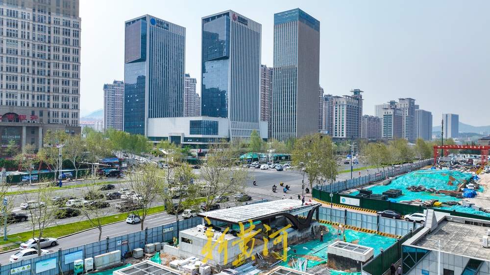 济南地铁4号线站点出入口“露脸” 距离山博“一步之遥”