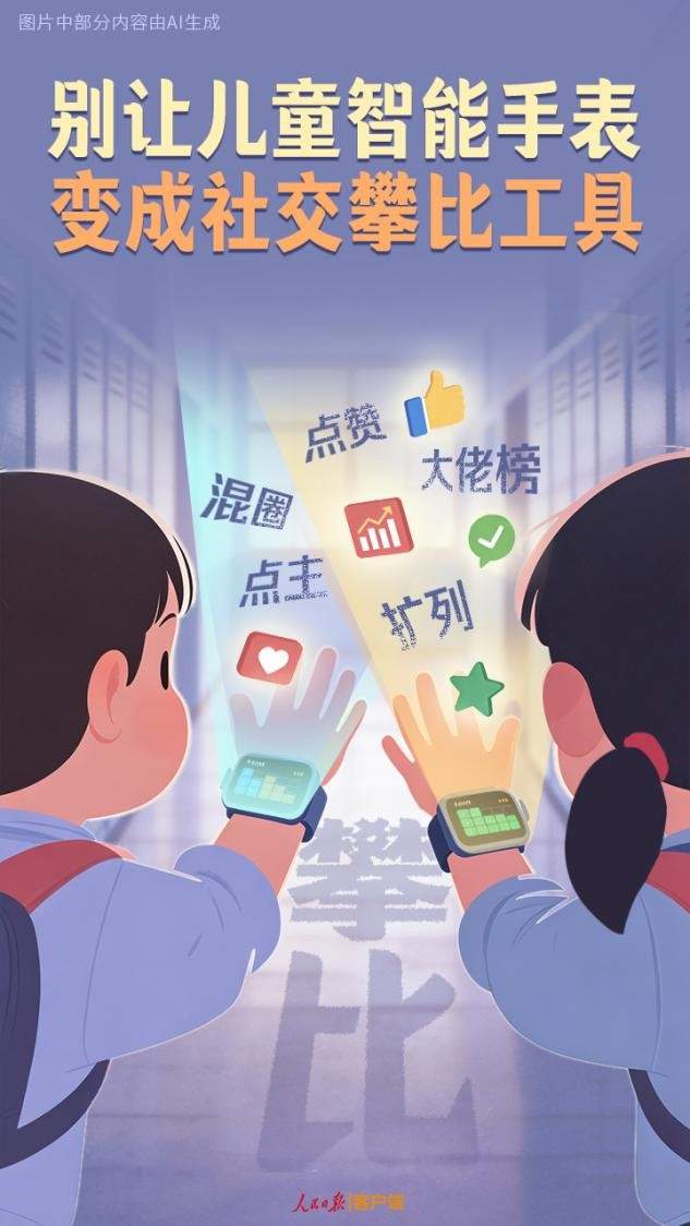 别让儿童智能手表变成社交攀比工具