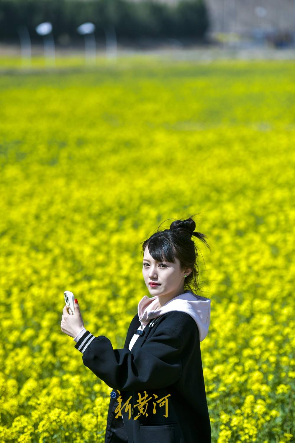 济南这处油菜花地免费开放，市民可尽情拍照嬉闹