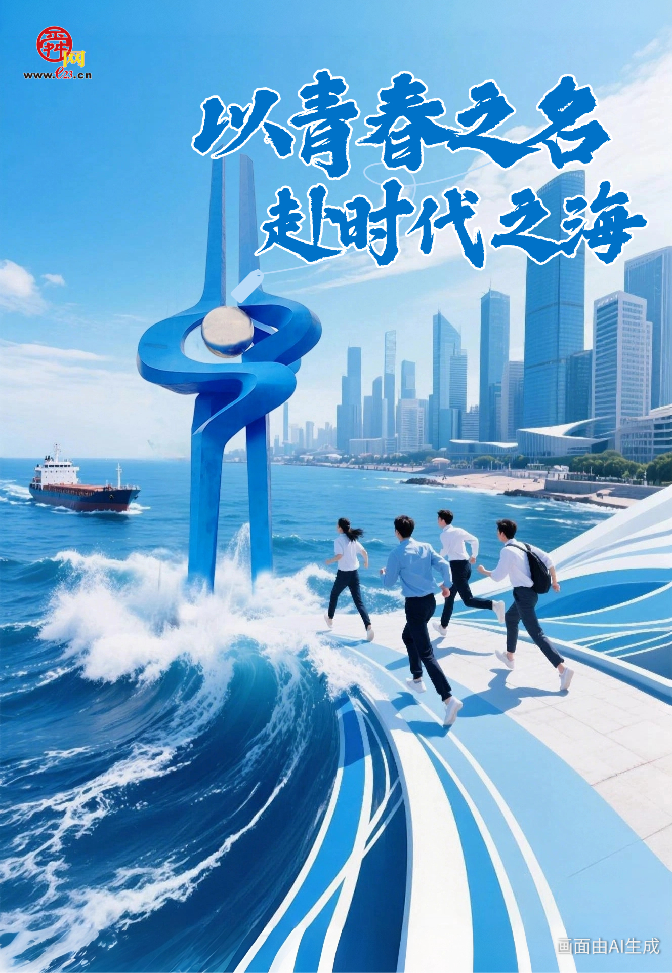 【青春华章 向海图强】海报